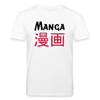 MANGA - Stanley/Stella Unisex Bio-T-Shirt CREATOR  - Weiß - Vorne - Alina (178cm) & Michal (187cm)