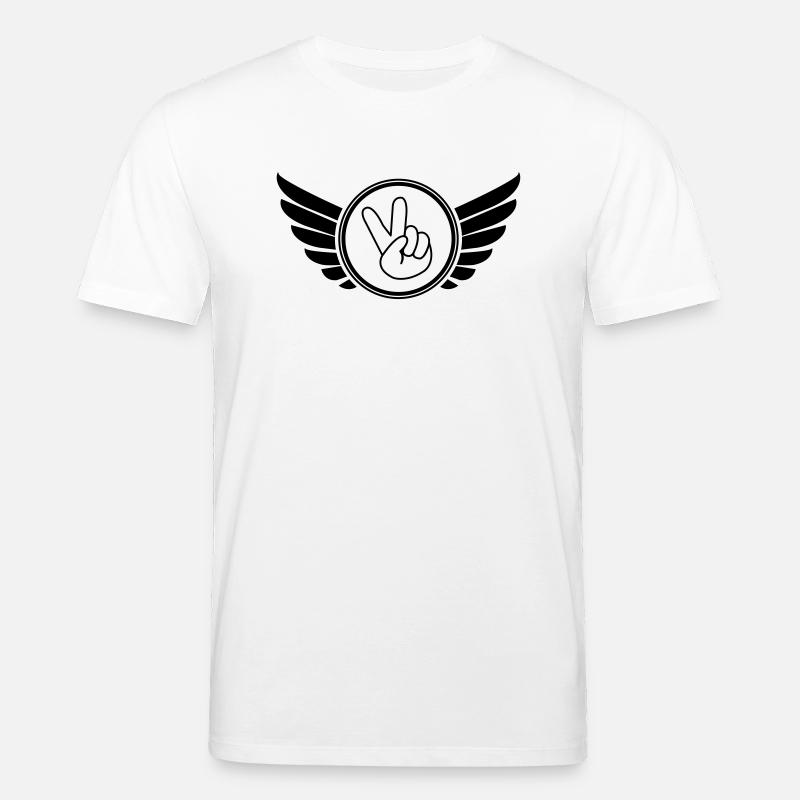 wappen_peace_01 - Stanley/Stella Unisex Bio-T-Shirt CREATOR  - Weiß