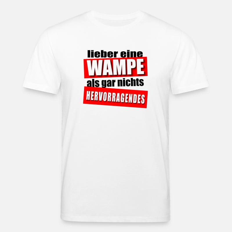 Lieber eine Wampe! - Stanley/Stella Unisex Bio-T-Shirt CREATOR  - Weiß