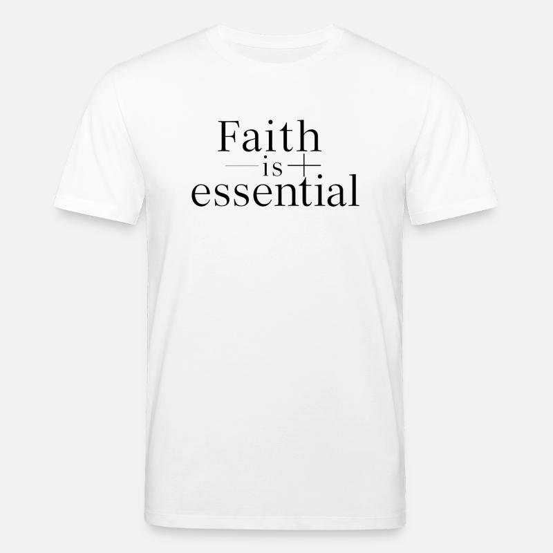 Glaube ist essenziell - Stanley/Stella Unisex Bio-T-Shirt CREATOR  - Weiß