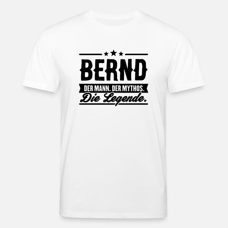 Man Myth Legend Bernd - T-shirt bio CREATOR Stanley/Stella Unisexe - blanc