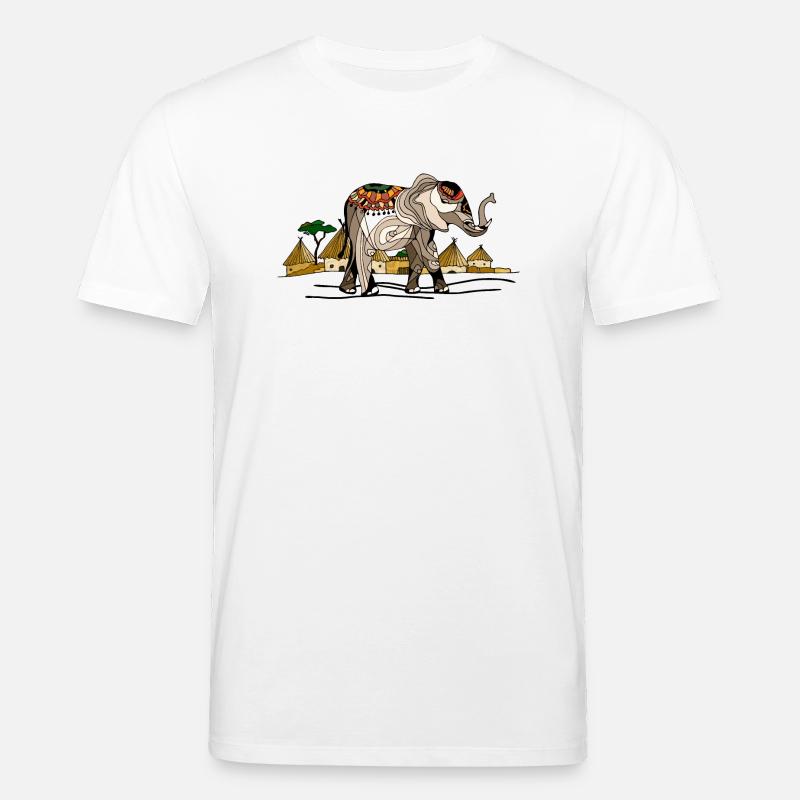 Elefant - Stanley/Stella Unisex Bio-T-Shirt CREATOR  - Weiß