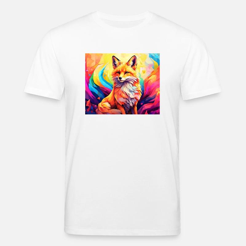 renard mignon #fox #cute - T-shirt bio CREATOR Stanley/Stella Unisexe - blanc