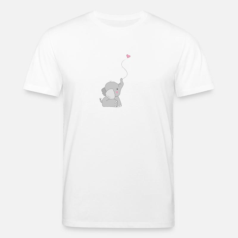 Eddi Elefant - presente - idea actual - Camiseta ecológica unisex CREATOR de Stanley/Stella - blanco