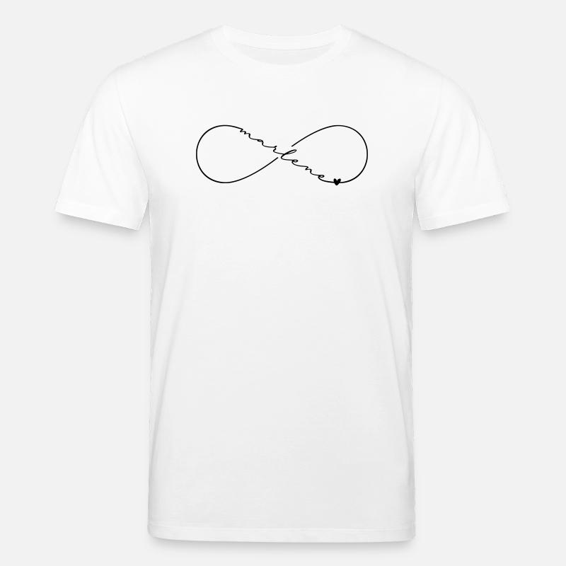 Marlene Nom Symbole de l’Infini - T-shirt bio CREATOR Stanley/Stella Unisexe - blanc