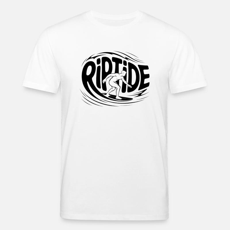 Riptide - Cooles Surfer-Logo - Stanley/Stella Unisex Bio-T-Shirt CREATOR  - Weiß