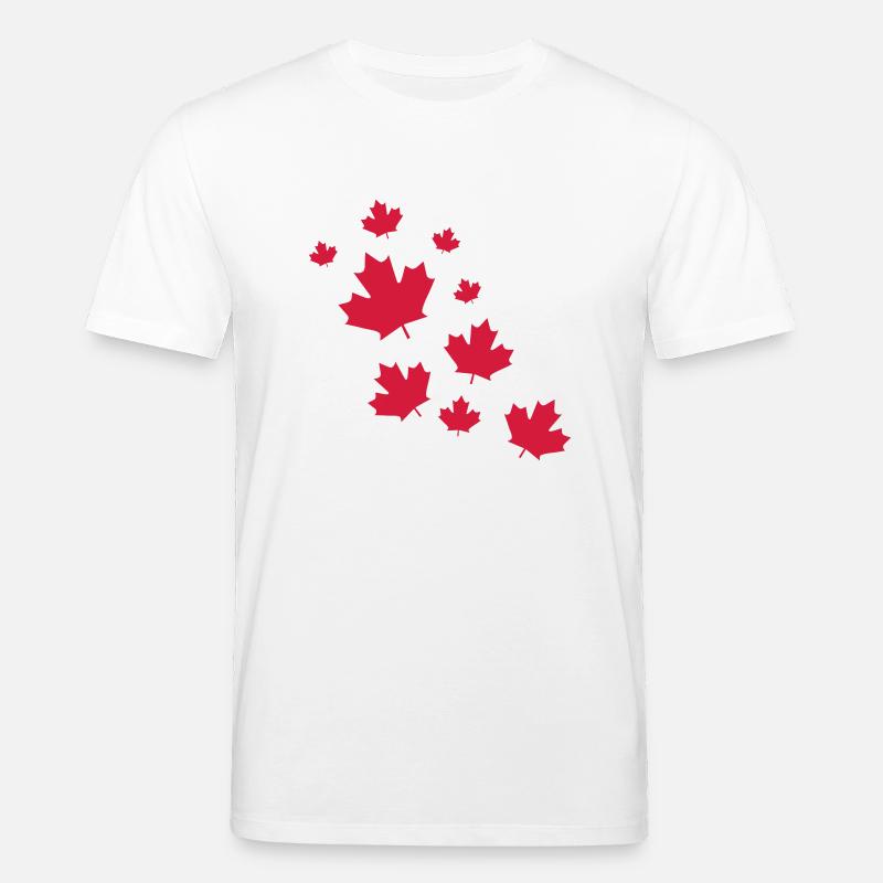Canada Maple Leave Rain - Stanley/Stella Unisex Bio-T-Shirt CREATOR  - Weiß