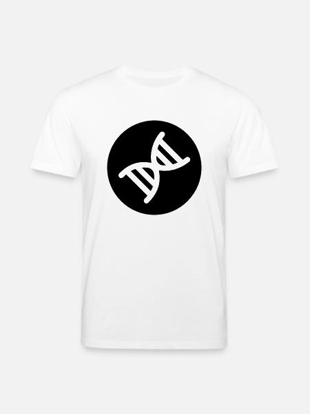 DNA double helix - Stanley/Stella CREATOR Unisex Organic T-Shirt - white