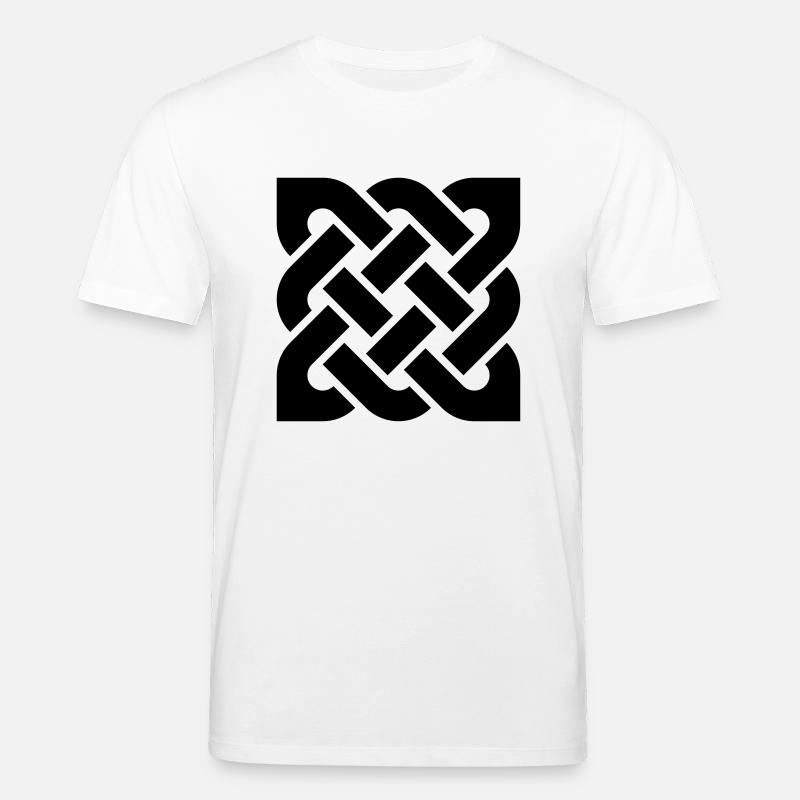 Celtic Square Knot - solid - Stanley/Stella CREATOR Unisex Organic T-Shirt - white