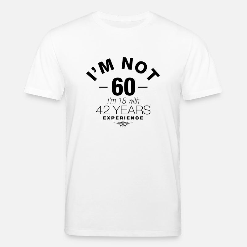 60th birthday - T-shirt bio CREATOR Stanley/Stella Unisexe - blanc