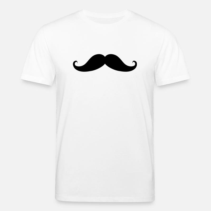 moustache Schnurrbart - Stanley/Stella Unisex Bio-T-Shirt CREATOR  - Weiß