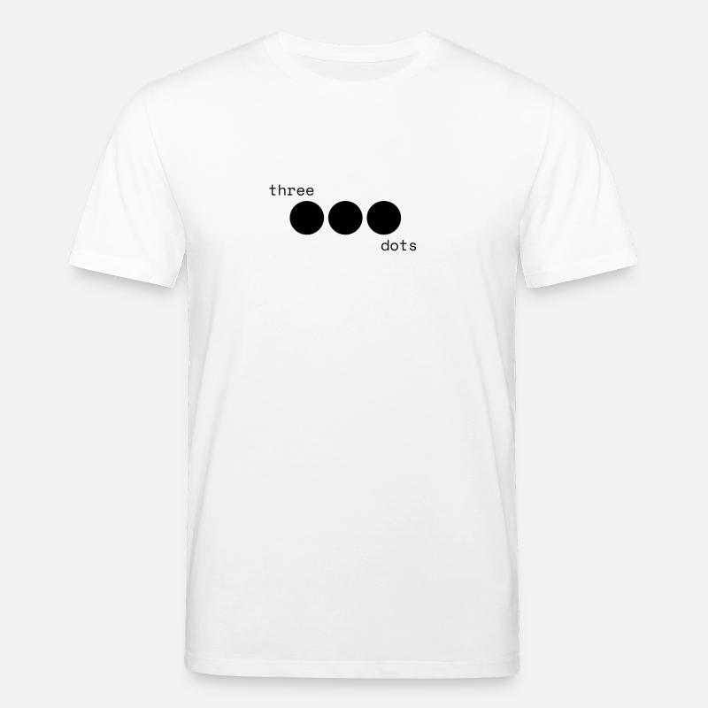 Three dots - Stanley/Stella Unisex Bio-T-Shirt CREATOR  - Weiß