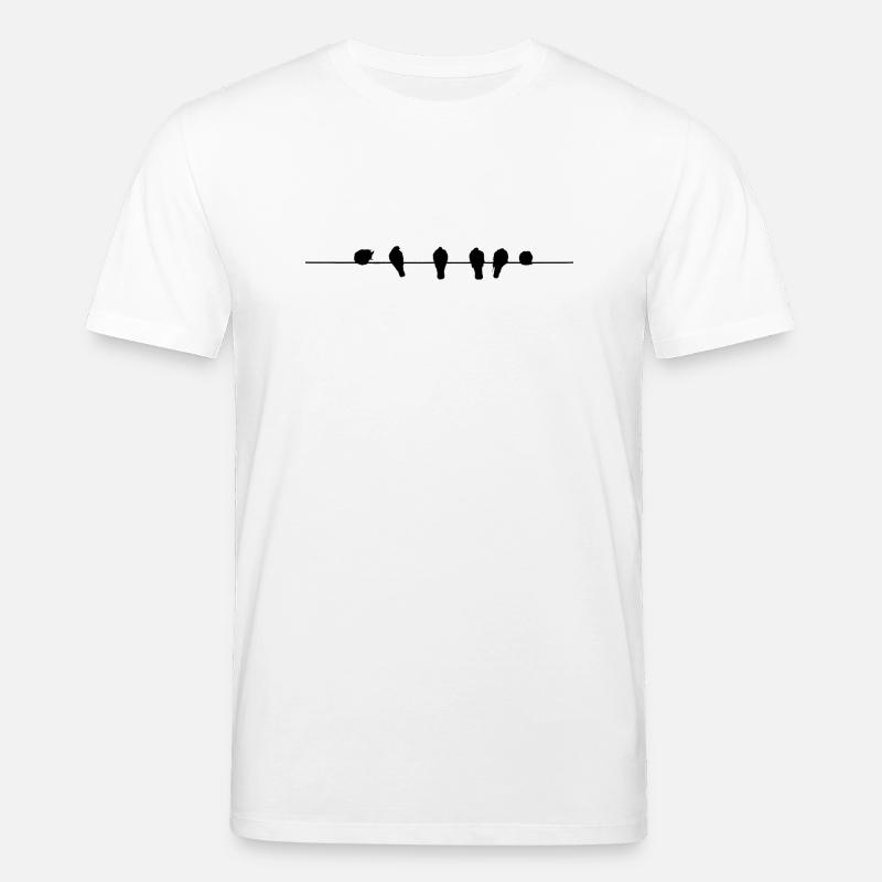 Vögel auf Leitung - Stanley/Stella Unisex Bio-T-Shirt CREATOR  - Weiß