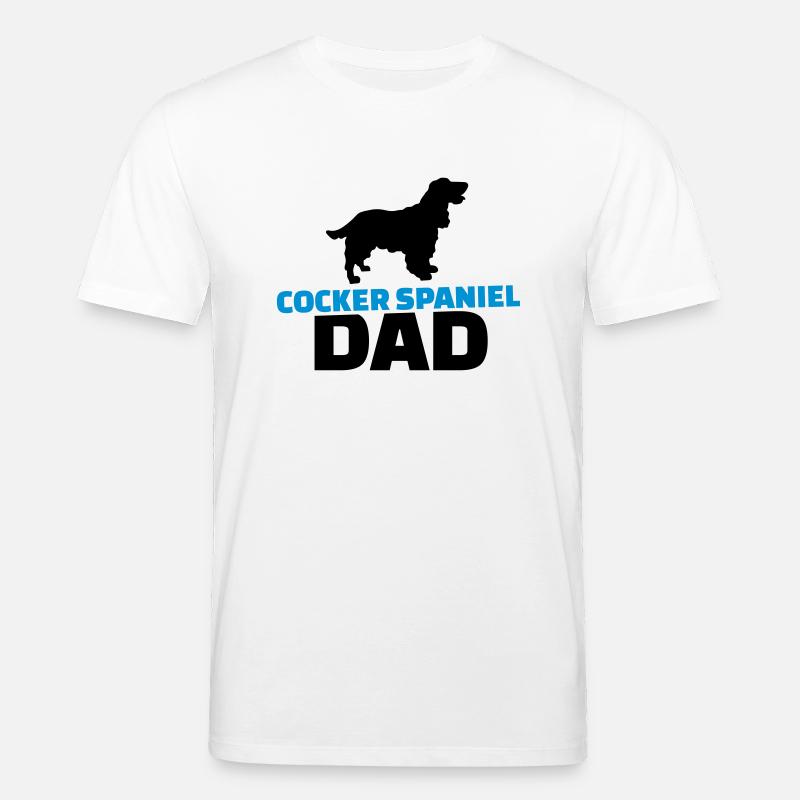 Cocker Spaniel Dad - Stanley/Stella CREATOR Unisex Organic T-Shirt - white