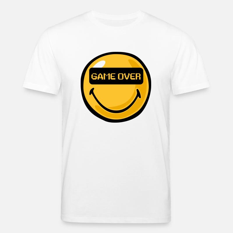 Smiley Game Over - Stanley/Stella Unisex Bio-T-Shirt CREATOR  - Weiß