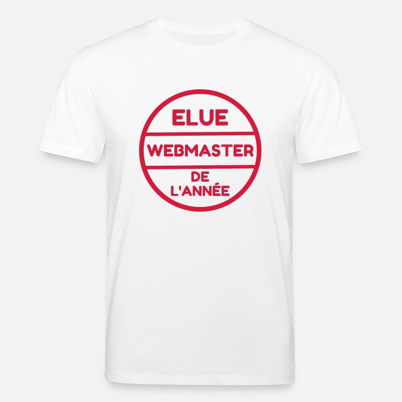 Webmaster Internet Web Geek Website - T-shirt bio CREATOR Stanley/Stella Unisexe - blanc