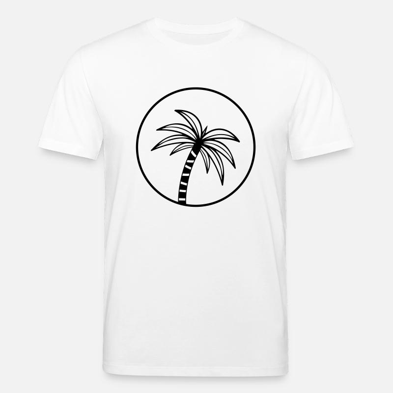 palm tree symbol - Stanley/Stella Unisex Bio-T-Shirt CREATOR  - Weiß