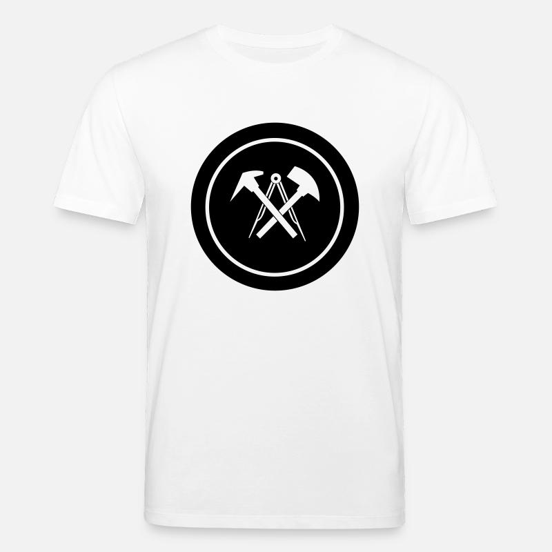 dachdecker_symbol_01 - Stanley/Stella Unisex Bio-T-Shirt CREATOR  - Weiß