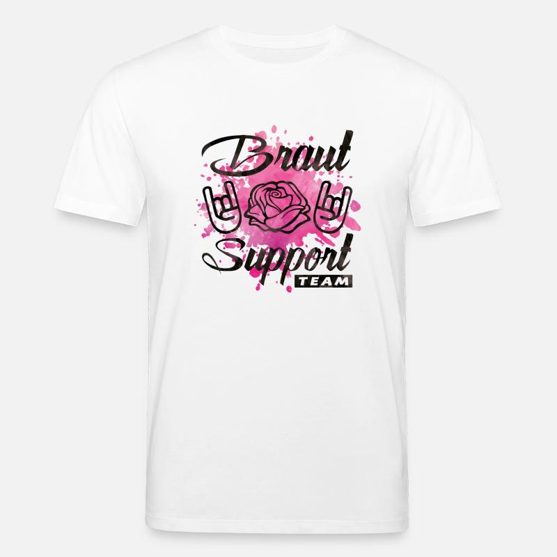braut support rose party - Stanley/Stella Unisex Bio-T-Shirt CREATOR  - Weiß