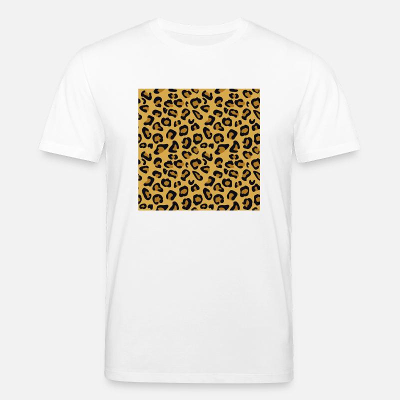 Leopard Muster - Stanley/Stella Unisex Bio-T-Shirt CREATOR  - Weiß