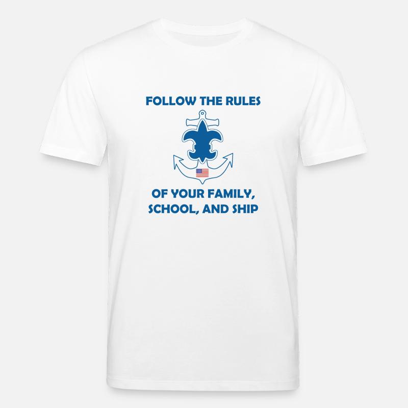 Scouts de mer Loi Vœu - T-shirt bio CREATOR Stanley/Stella Unisexe - blanc