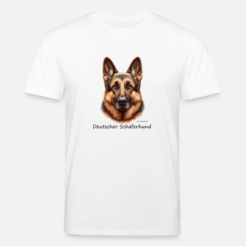 Deutscher Schäferhund - Stanley/Stella Unisex Bio-T-Shirt CREATOR  - Weiß