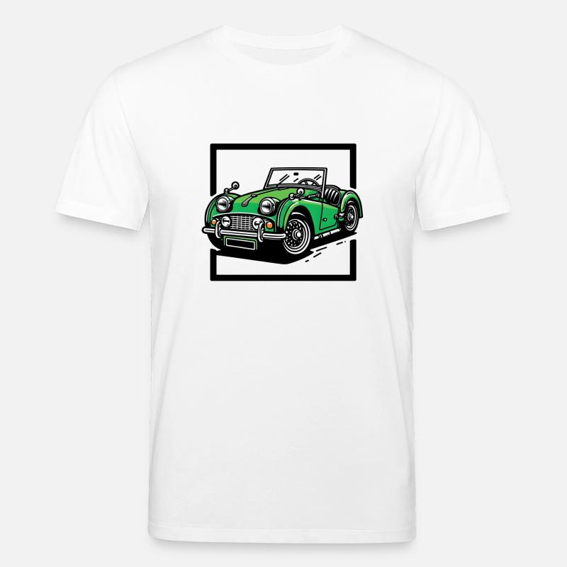 Grünes Oldtimer - Stanley/Stella Unisex Bio-T-Shirt CREATOR  - Weiß