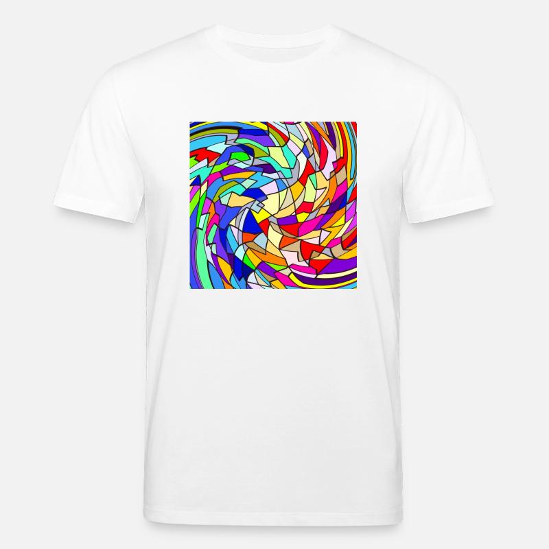 Rainbow Quirl - Stanley/Stella Unisex Bio-T-Shirt CREATOR  - Weiß