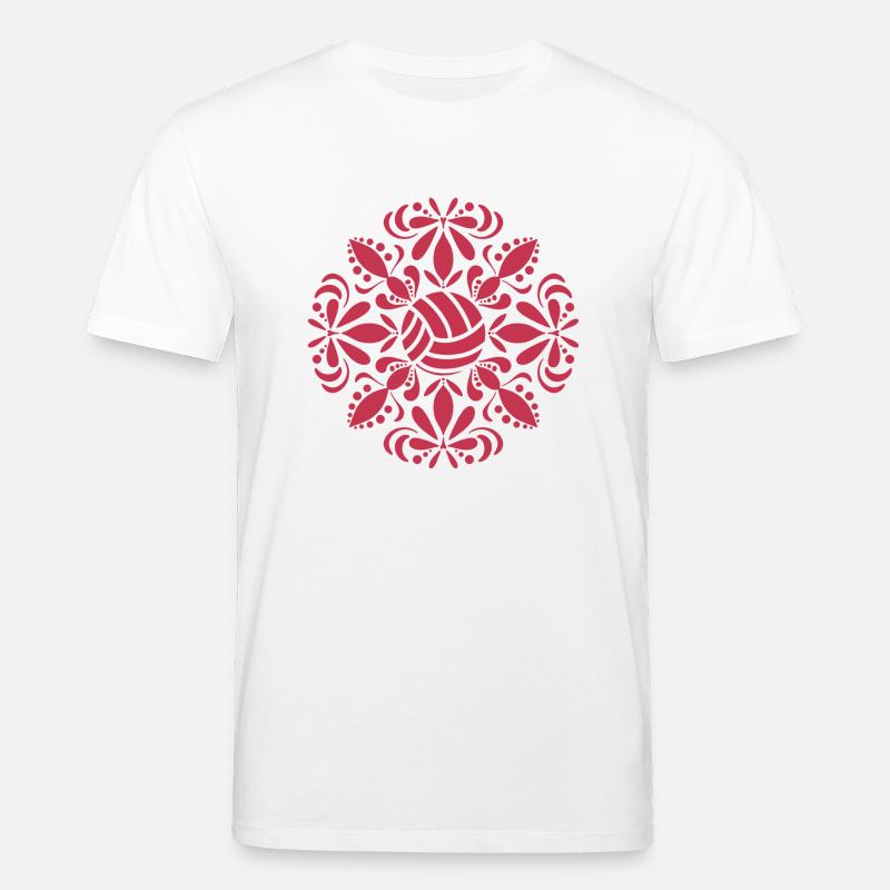 Volleyball Mandala - Stanley/Stella Unisex Bio-T-Shirt CREATOR  - Weiß
