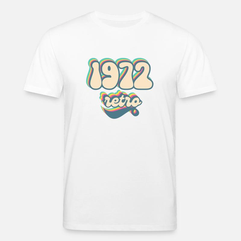 1972 Retro Geschenkidee - Stanley/Stella Unisex Bio-T-Shirt CREATOR  - Weiß