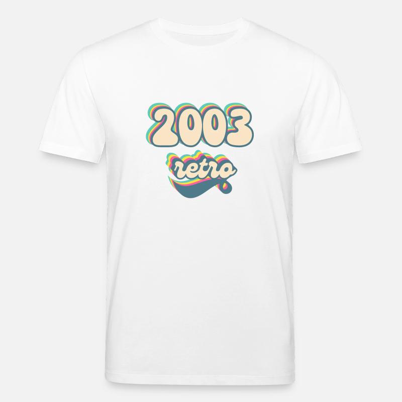 2003 Retro Geschenkidee - Stanley/Stella Unisex Bio-T-Shirt CREATOR  - Weiß