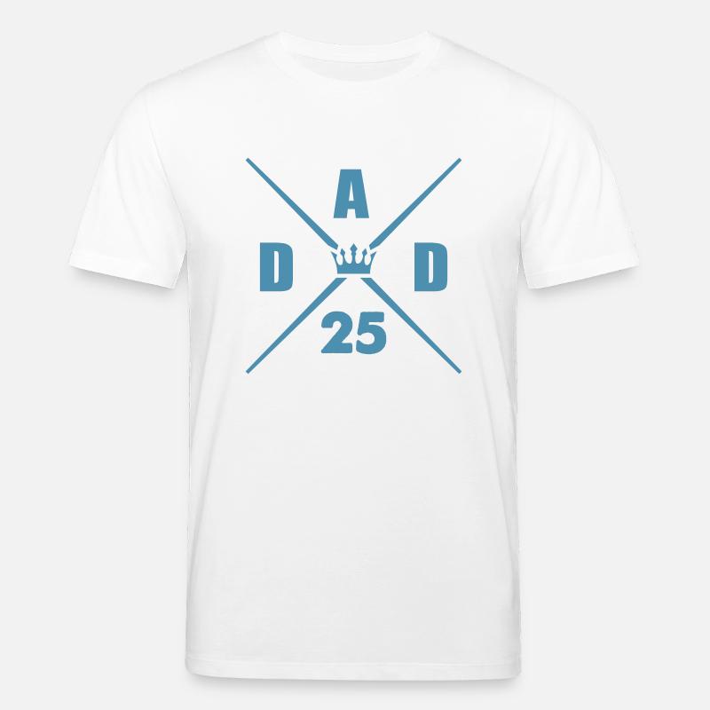dad 25 papa - Stanley/Stella Unisex Bio-T-Shirt CREATOR  - Weiß
