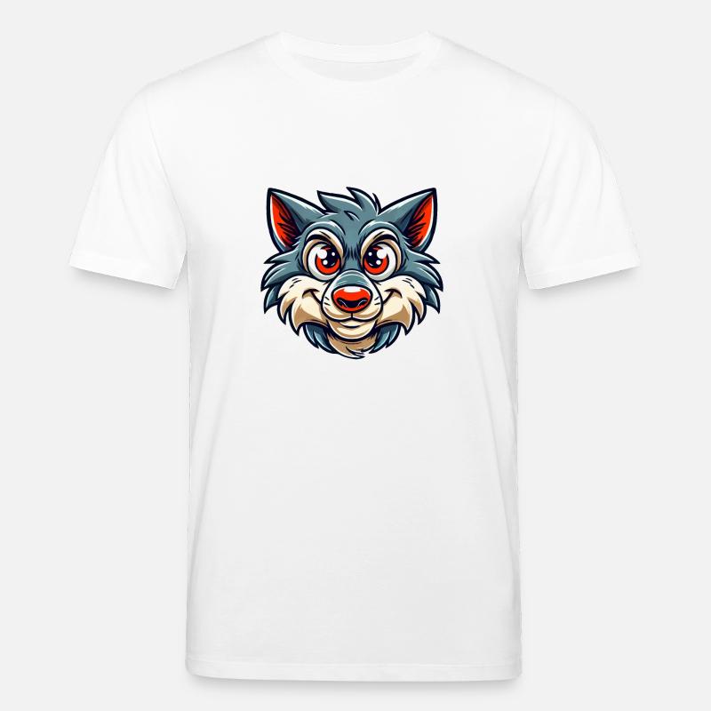 Wolf Comic - Stanley/Stella Unisex Bio-T-Shirt CREATOR  - Weiß