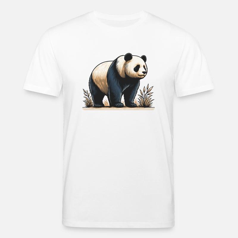 Panda - Stanley/Stella Unisex Bio-T-Shirt CREATOR  - Weiß
