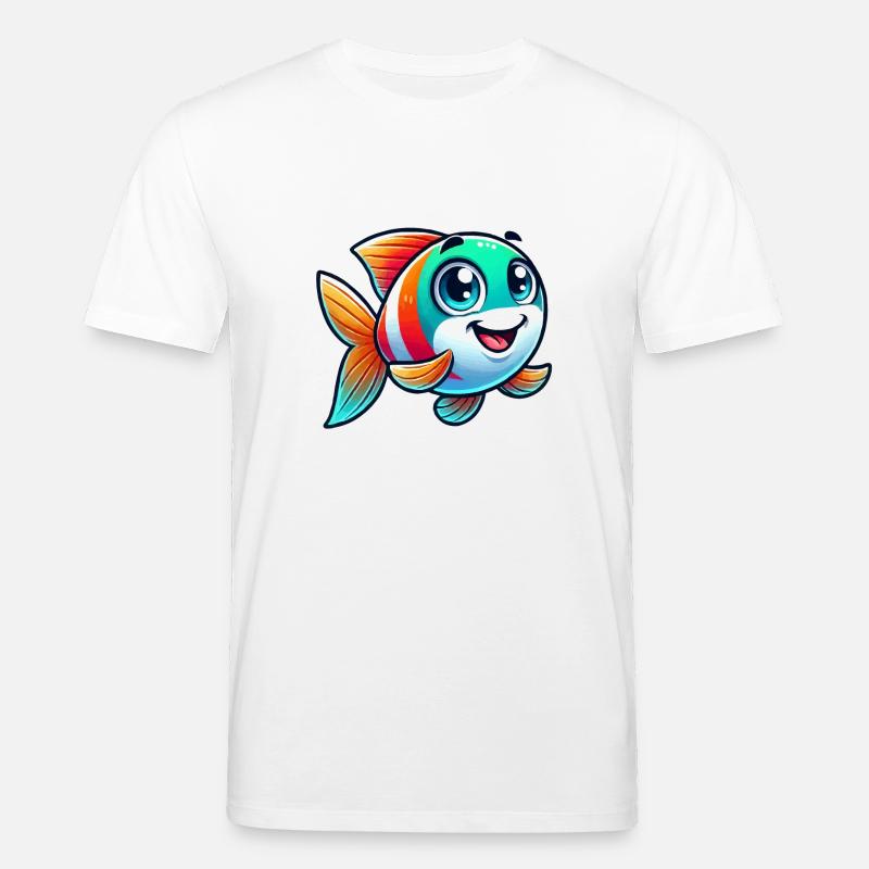 Fisch Comic - Stanley/Stella Unisex Bio-T-Shirt CREATOR  - Weiß