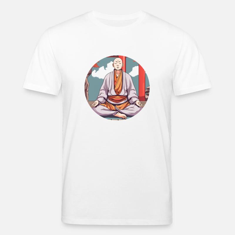 Ein Zen-Mönch - Stanley/Stella Unisex Bio-T-Shirt CREATOR  - Weiß