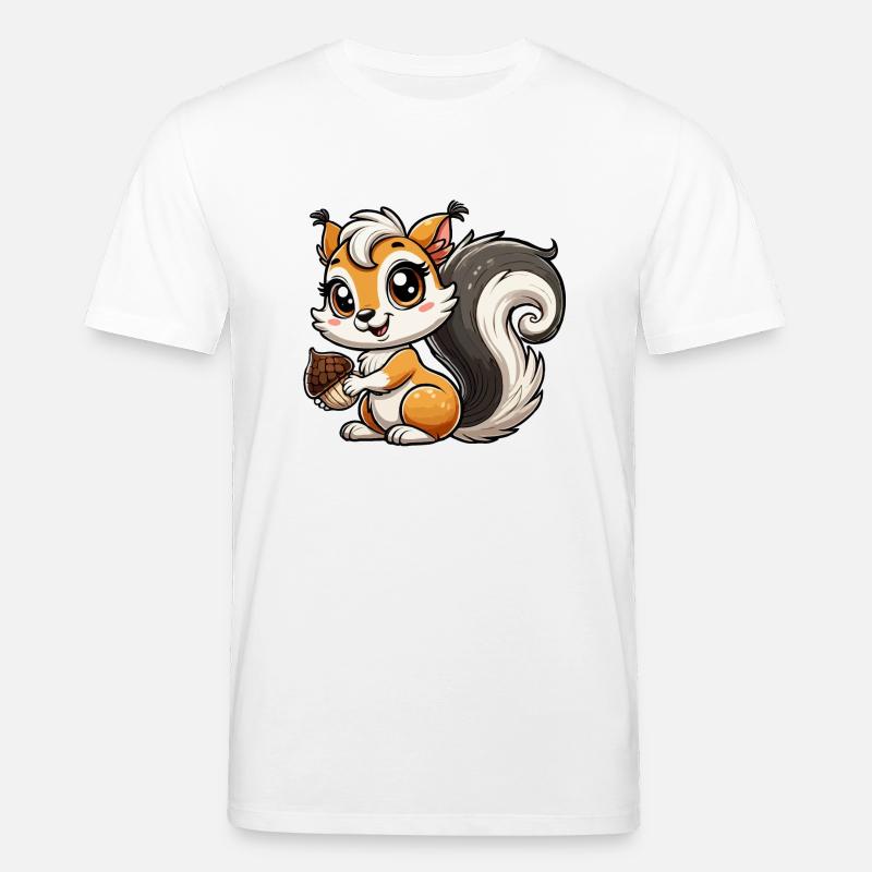 Mädchen Eichhörnchen - Stanley/Stella Unisex Bio-T-Shirt CREATOR  - Weiß