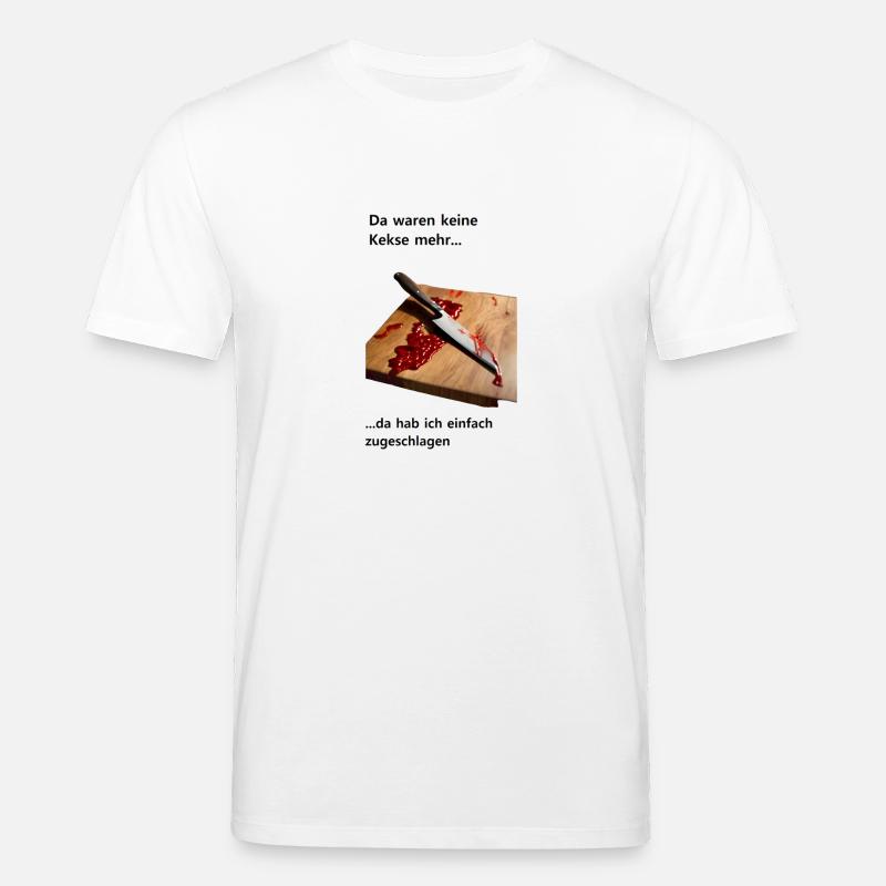 Keksdrama mit Messer - Stanley/Stella Unisex Bio-T-Shirt CREATOR - Weiß