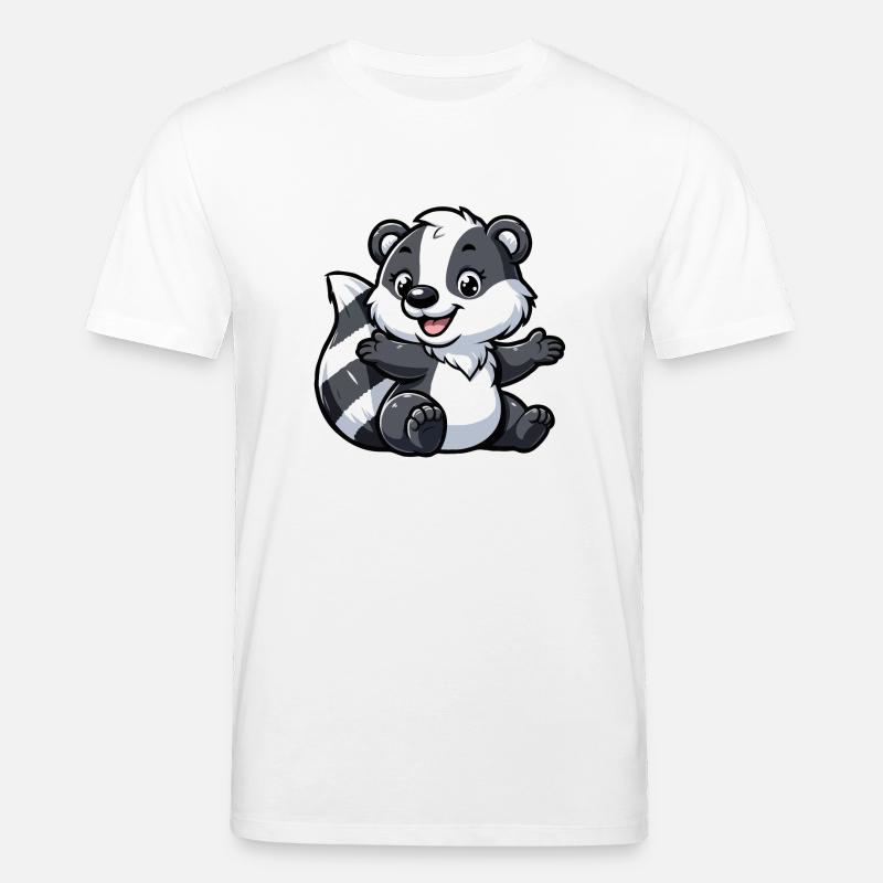 Waschbär Kind - Stanley/Stella Unisex Bio-T-Shirt CREATOR - Weiß