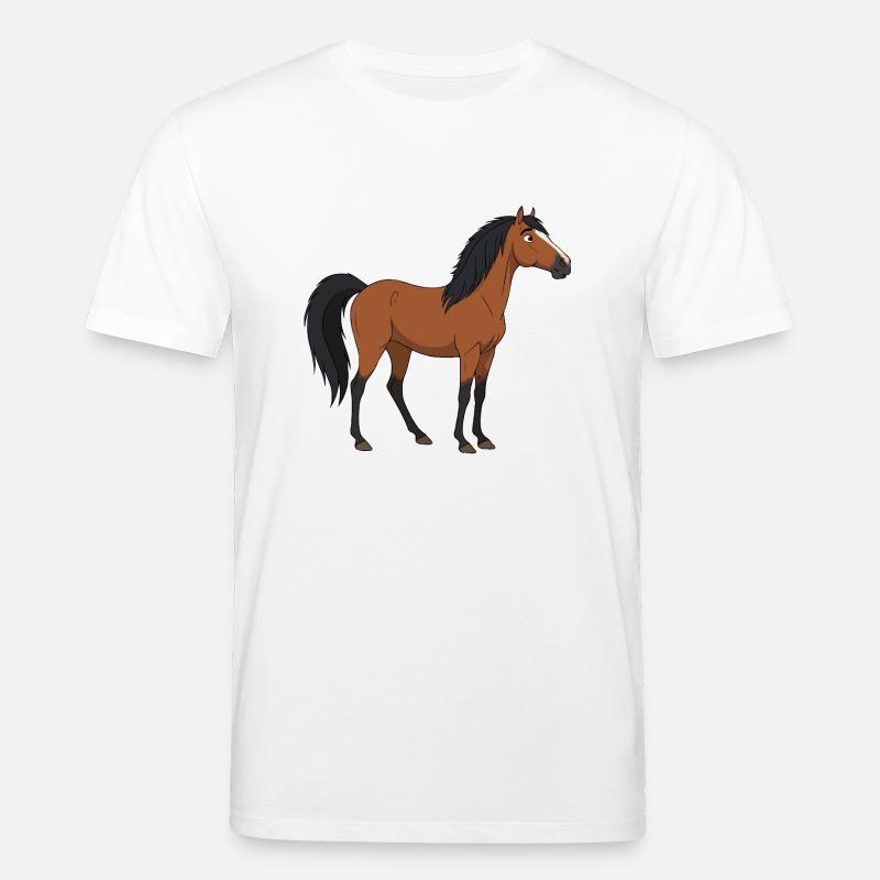 Konik Pferd echt - Stanley/Stella Unisex Bio-T-Shirt CREATOR  - Weiß