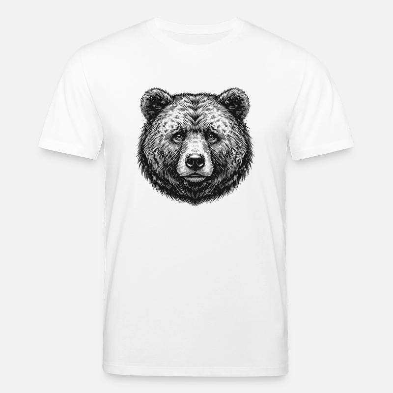 Bär - Stanley/Stella Unisex Bio-T-Shirt CREATOR  - Weiß
