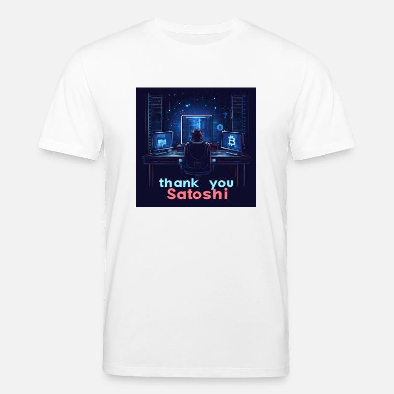 Bitcoin Satoshi - Stanley/Stella Unisex Bio-T-Shirt CREATOR  - Weiß
