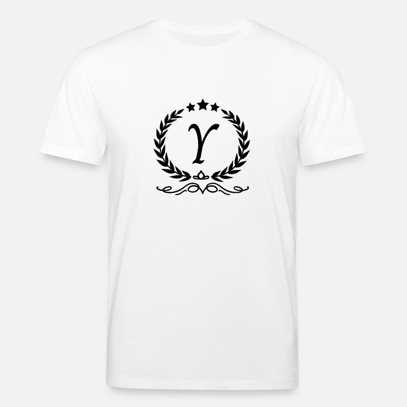 Buchstabe y Krone - Stanley/Stella Unisex Bio-T-Shirt CREATOR  - Weiß