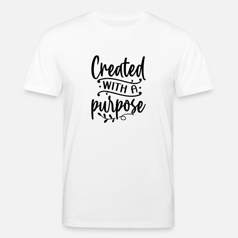 created with a purpose - Stanley/Stella Unisex Bio-T-Shirt CREATOR  - Weiß