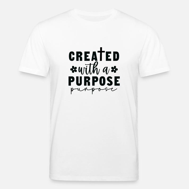 Created with a purpose - Stanley/Stella Unisex Bio-T-Shirt CREATOR  - Weiß
