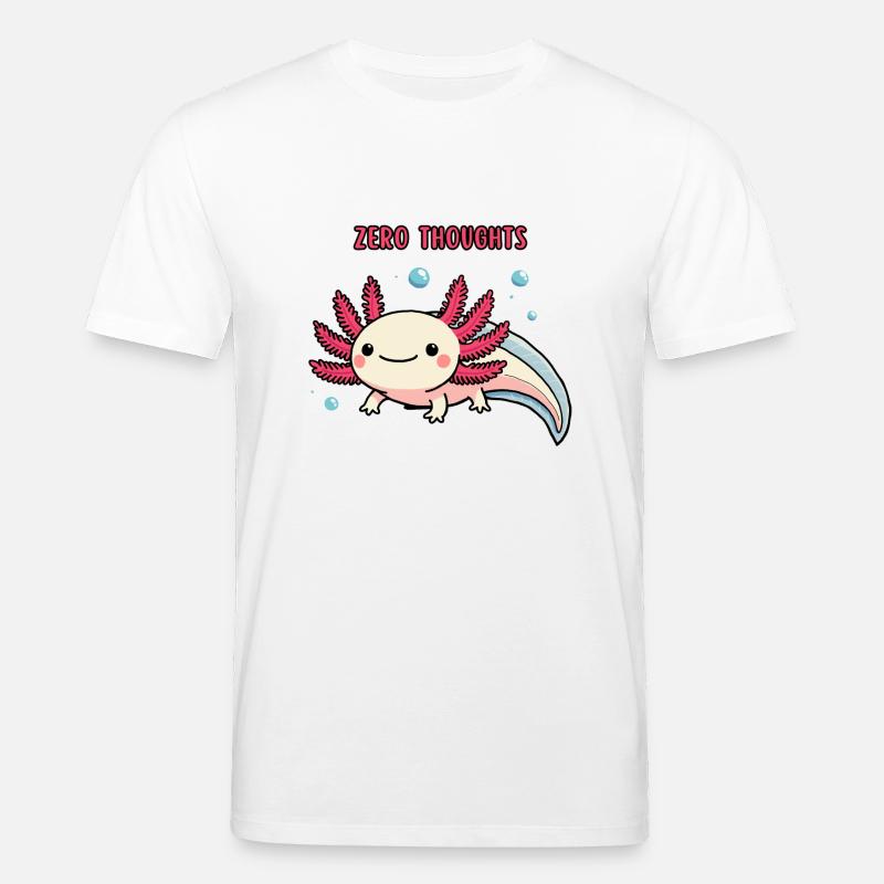 Axolotl - Zéro pensée - T-shirt bio CREATOR Stanley/Stella Unisexe - blanc