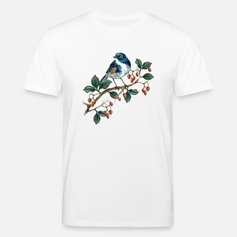 Bunter Vogel - Stanley/Stella Unisex Bio-T-Shirt CREATOR  - Weiß