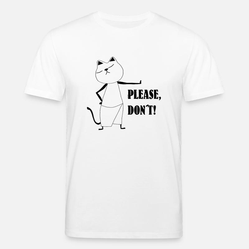Nekochan Antonio Please, don't! - Stanley/Stella Unisex Bio-T-Shirt CREATOR  - Weiß