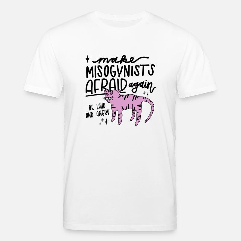 Luloveshandmade - Make Misogynists Afraid - Stanley/Stella Unisex Bio-T-Shirt CREATOR  - Weiß