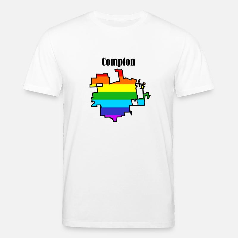 Arc-en-ciel de Compton - T-shirt bio CREATOR Stanley/Stella Unisexe - blanc